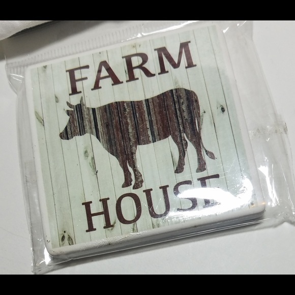 🛍”Farm House", Square Framed Text Magnet - Picture 1 of 5